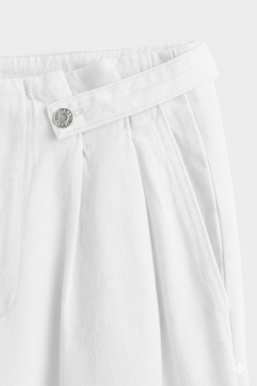 Jeans Blancos tiro alto (PRE-VENTA)