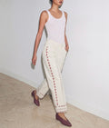 Jeans Wide Leg Bordados
