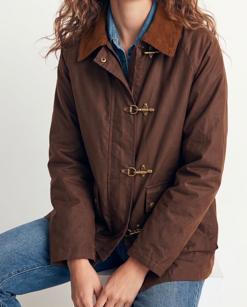 Parka algodón cuello pana (PRE-ORDER)