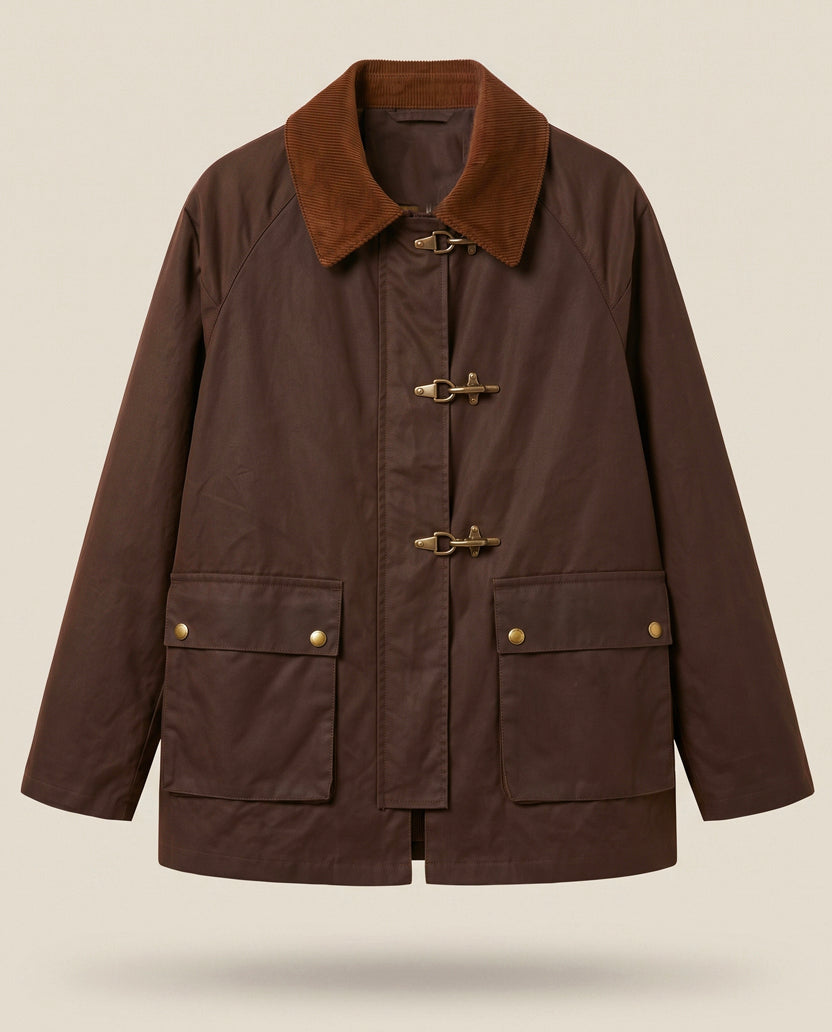 Parka algodón cuello pana (PRE-ORDER)