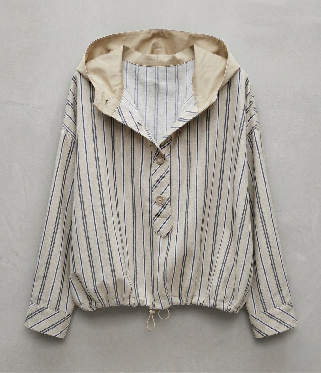 Nautical Stripe Beige Lino