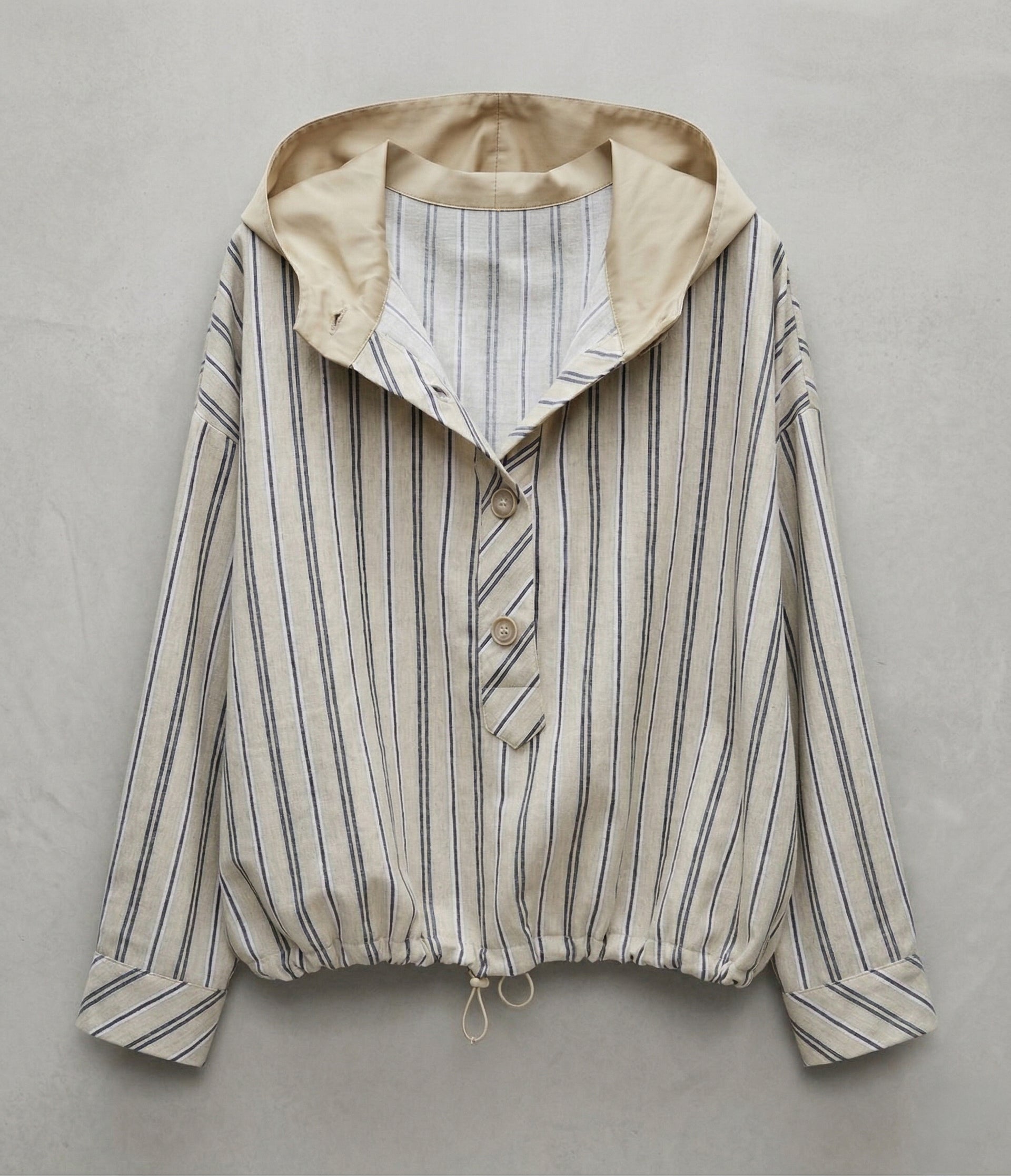 Nautical Stripe Beige Lino