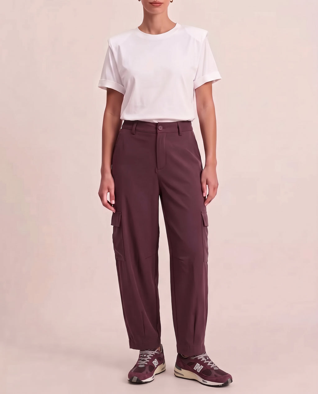 Pantalón city burgundy