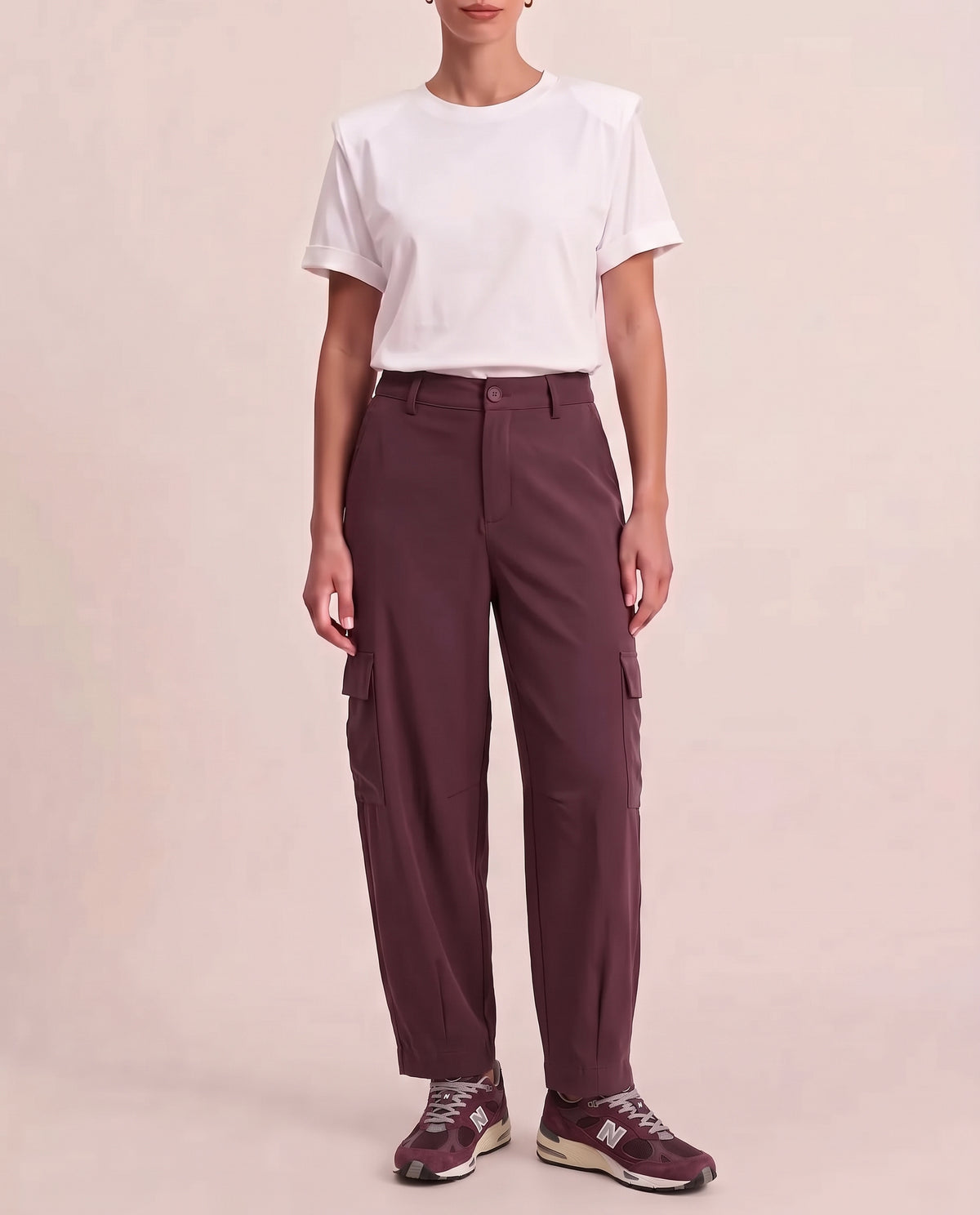 Pantalón city burgundy