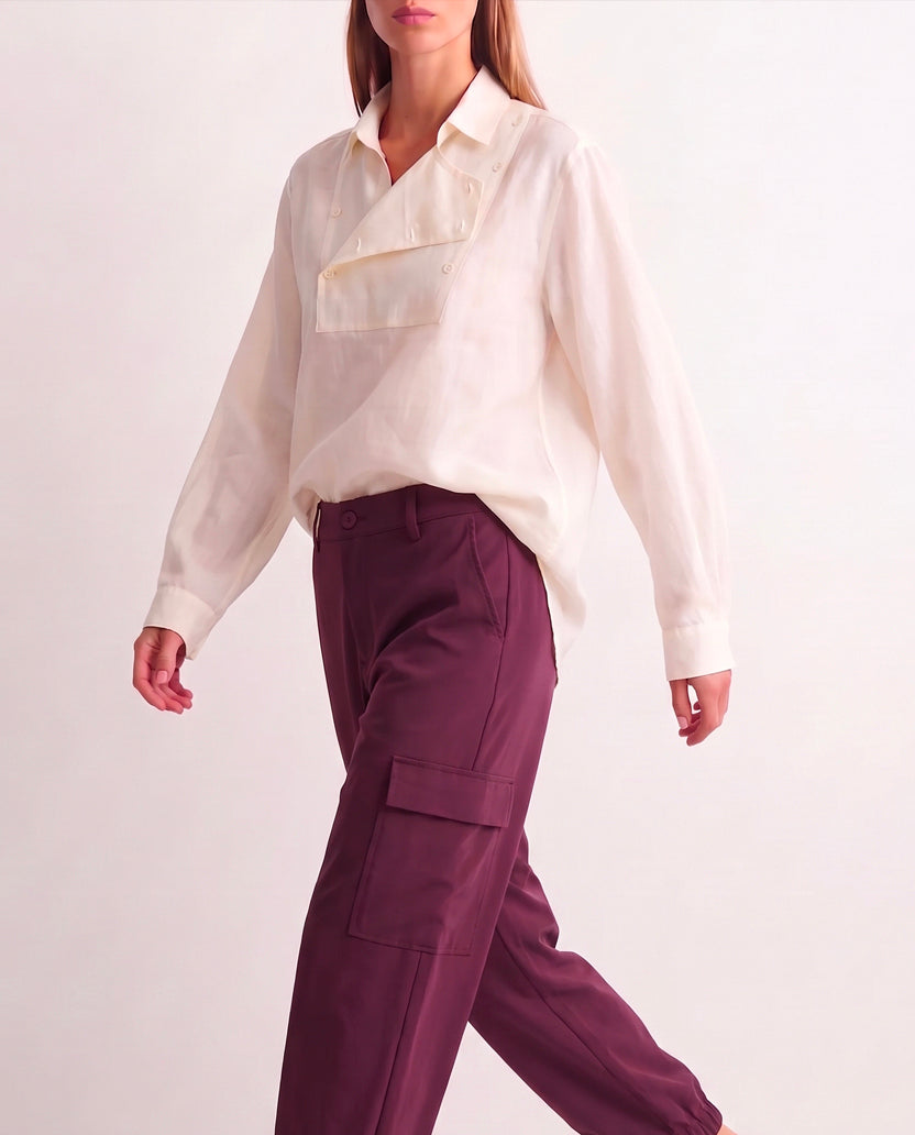 Pantalón city burgundy