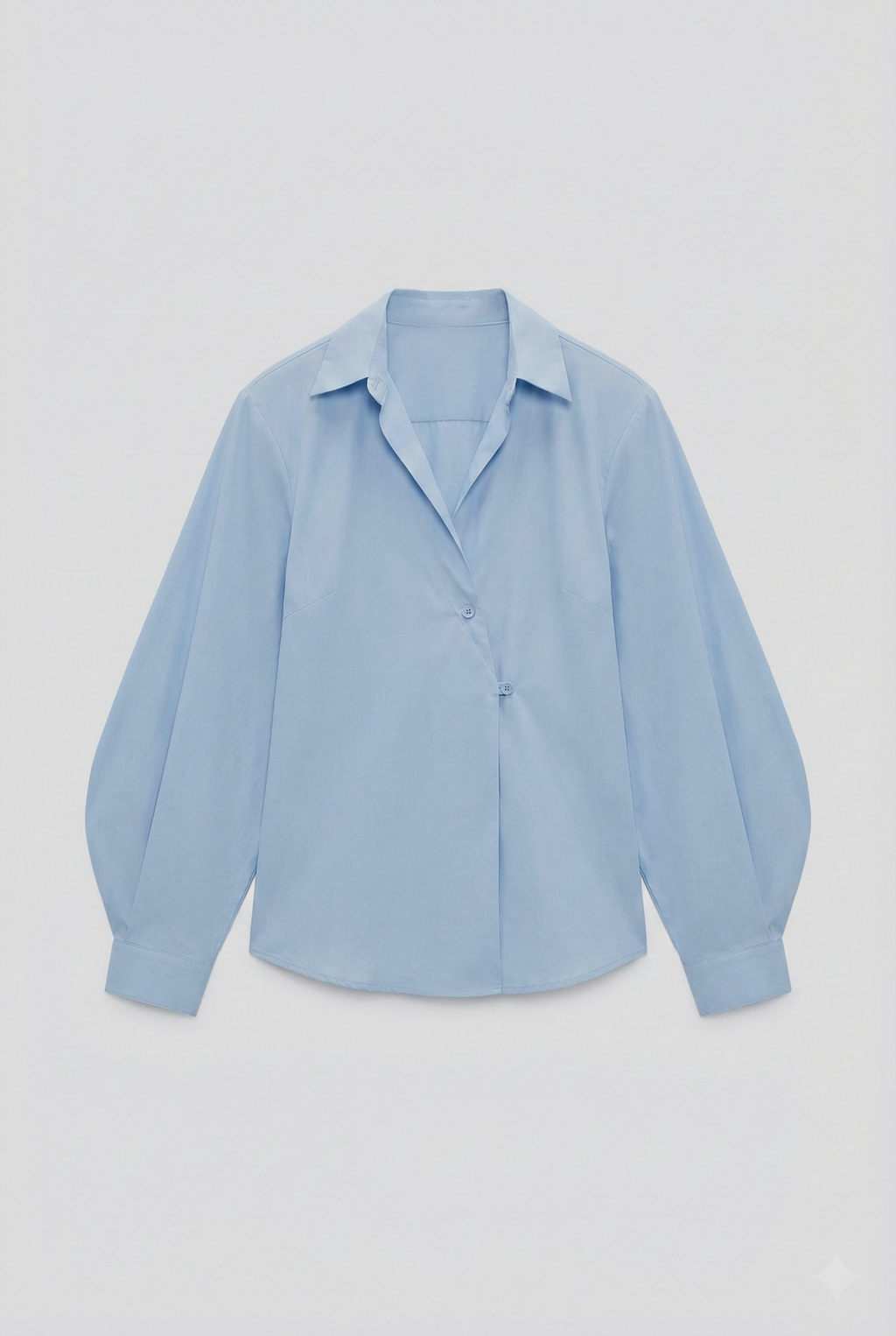 Camisa Ombreiras azul Oxford