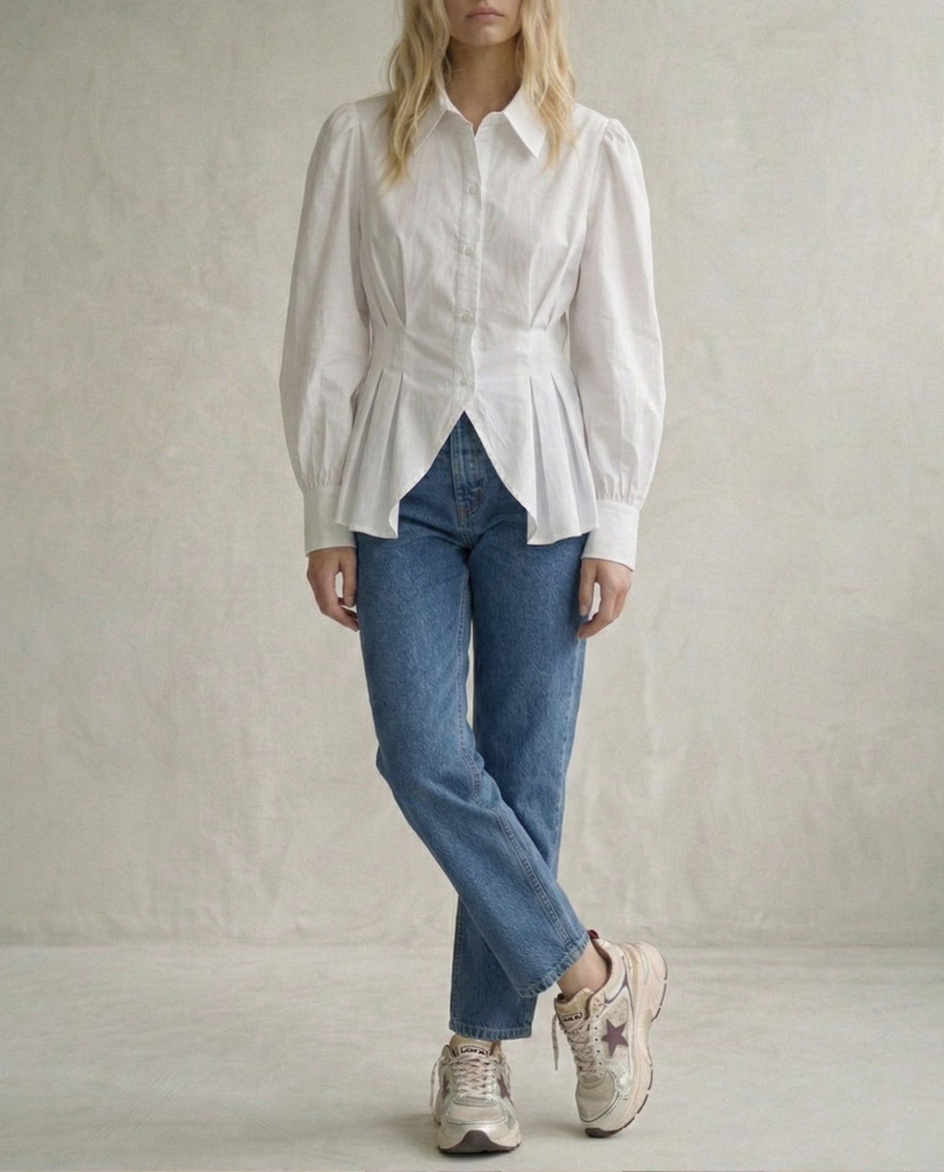 Camisa pliegues (PRE-VENTA)