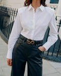 Camisa blanca hombreras (PRE-ORDER)