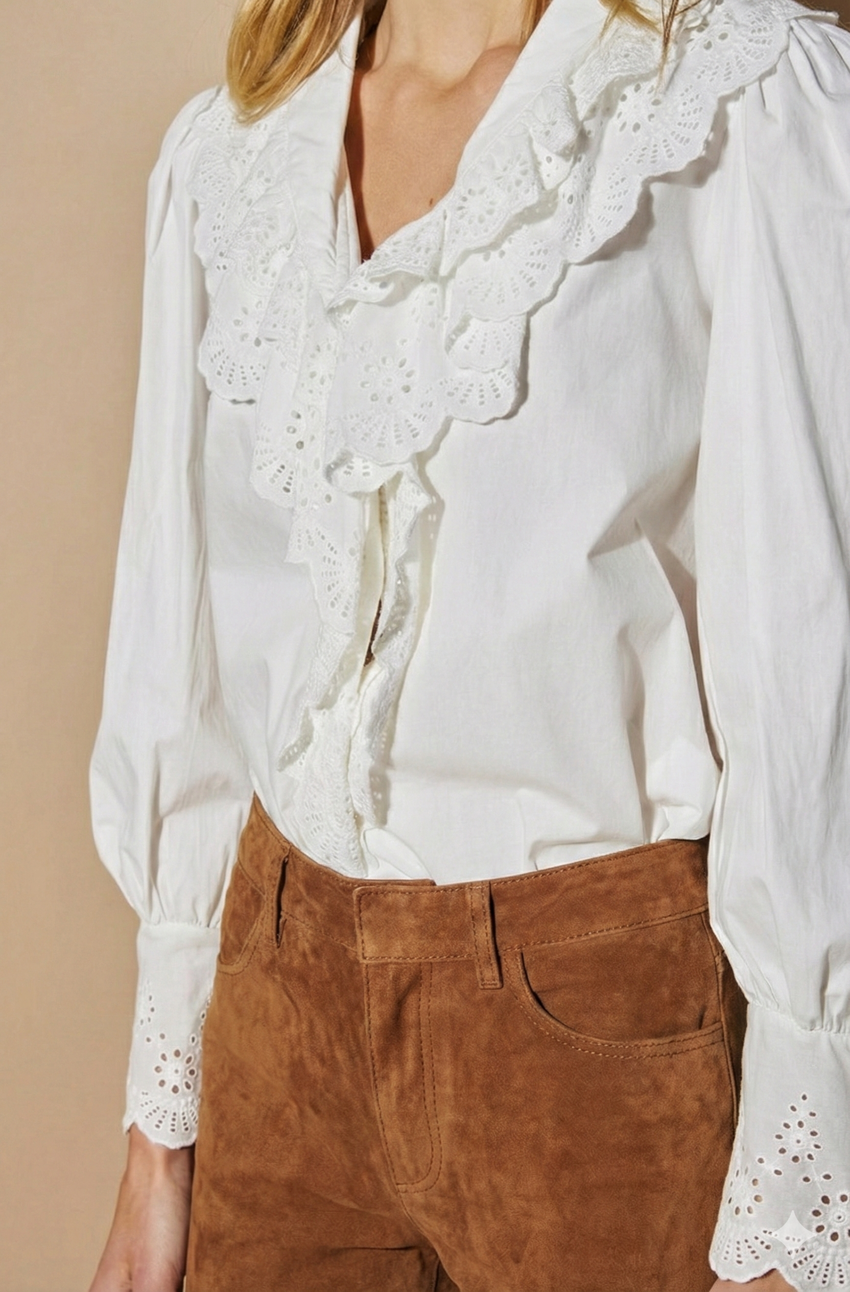 Camisa Romántica blanca (PRE-VENTA)