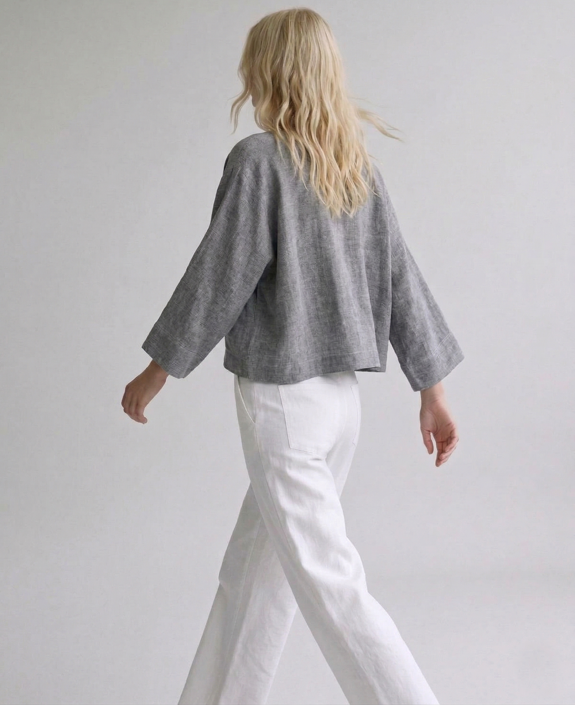 Camisa botones lino marengo (PRE-VENTA)