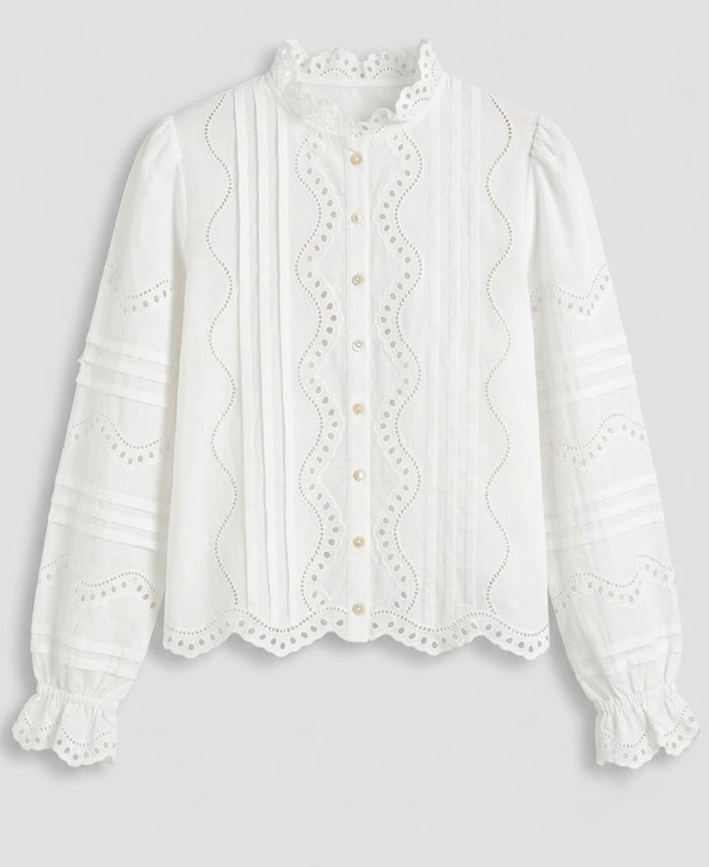 Camisa romántica blanca