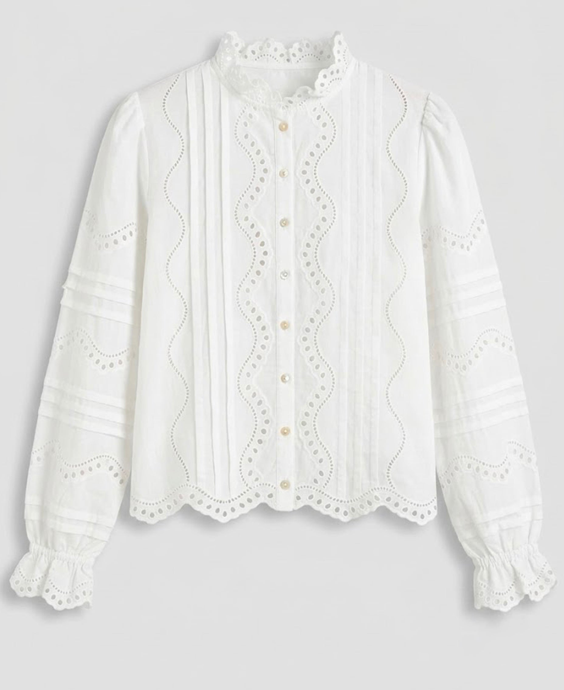 Camisa romántica blanca