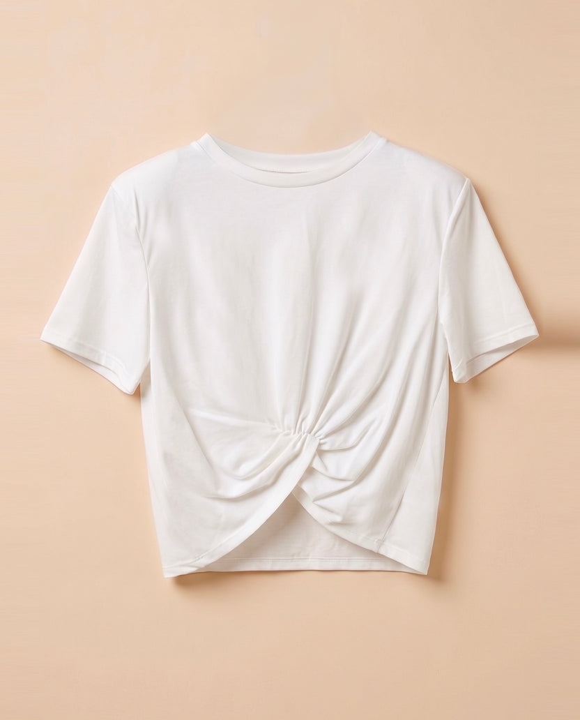 Camiseta blanca hombreras