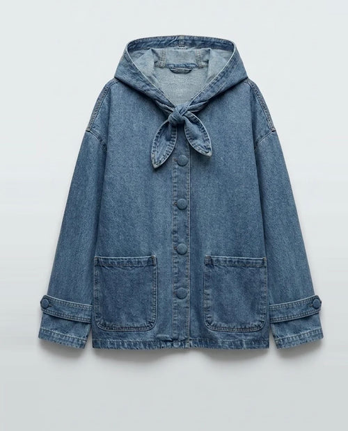 Chaqueta denim capucha (PRE-VENTA)