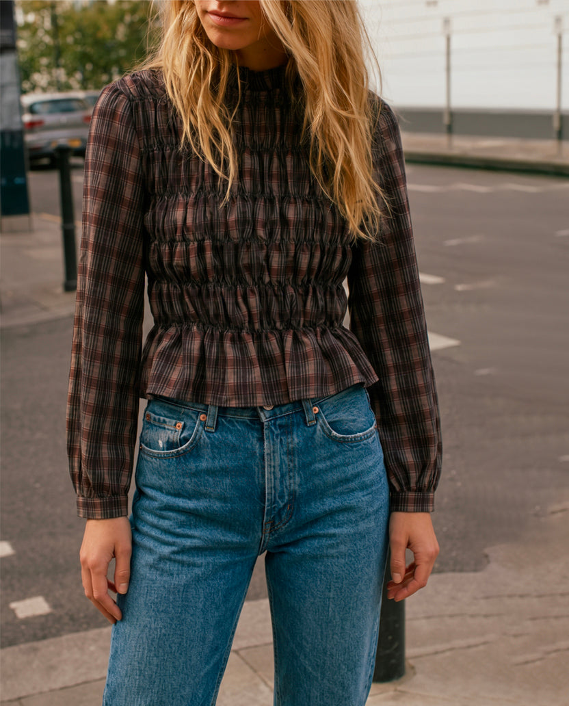 Camisa nido de abeja