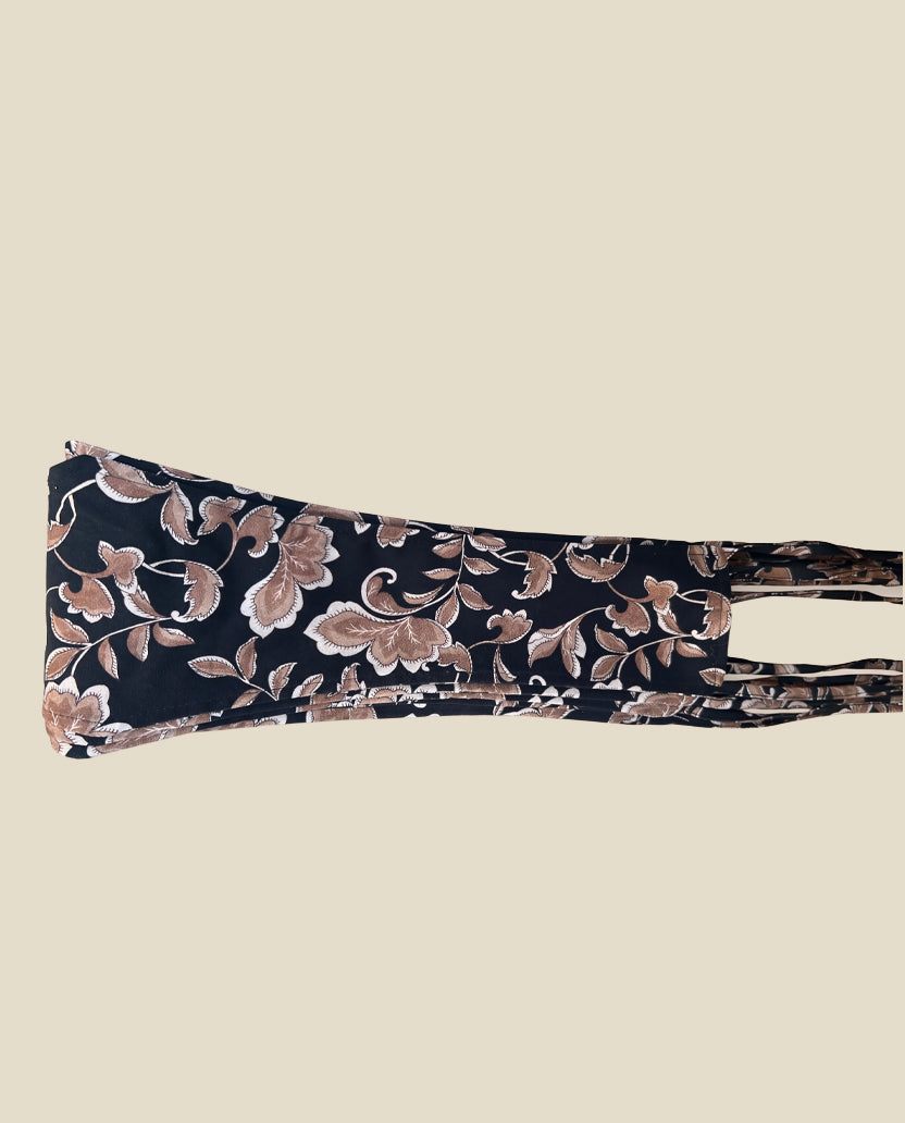 Fajin negro flores