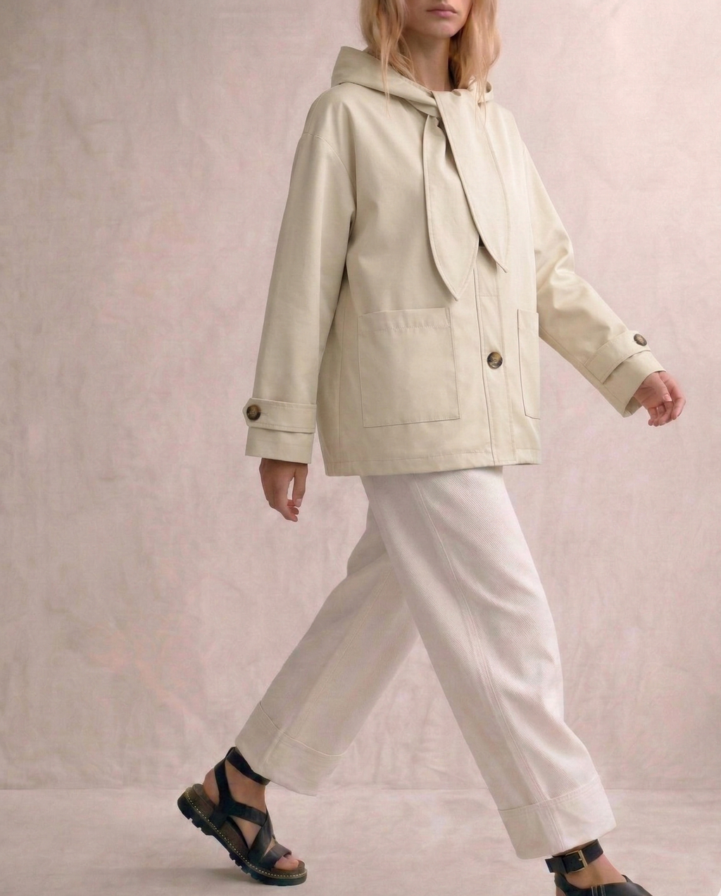 Gabardine Laço
