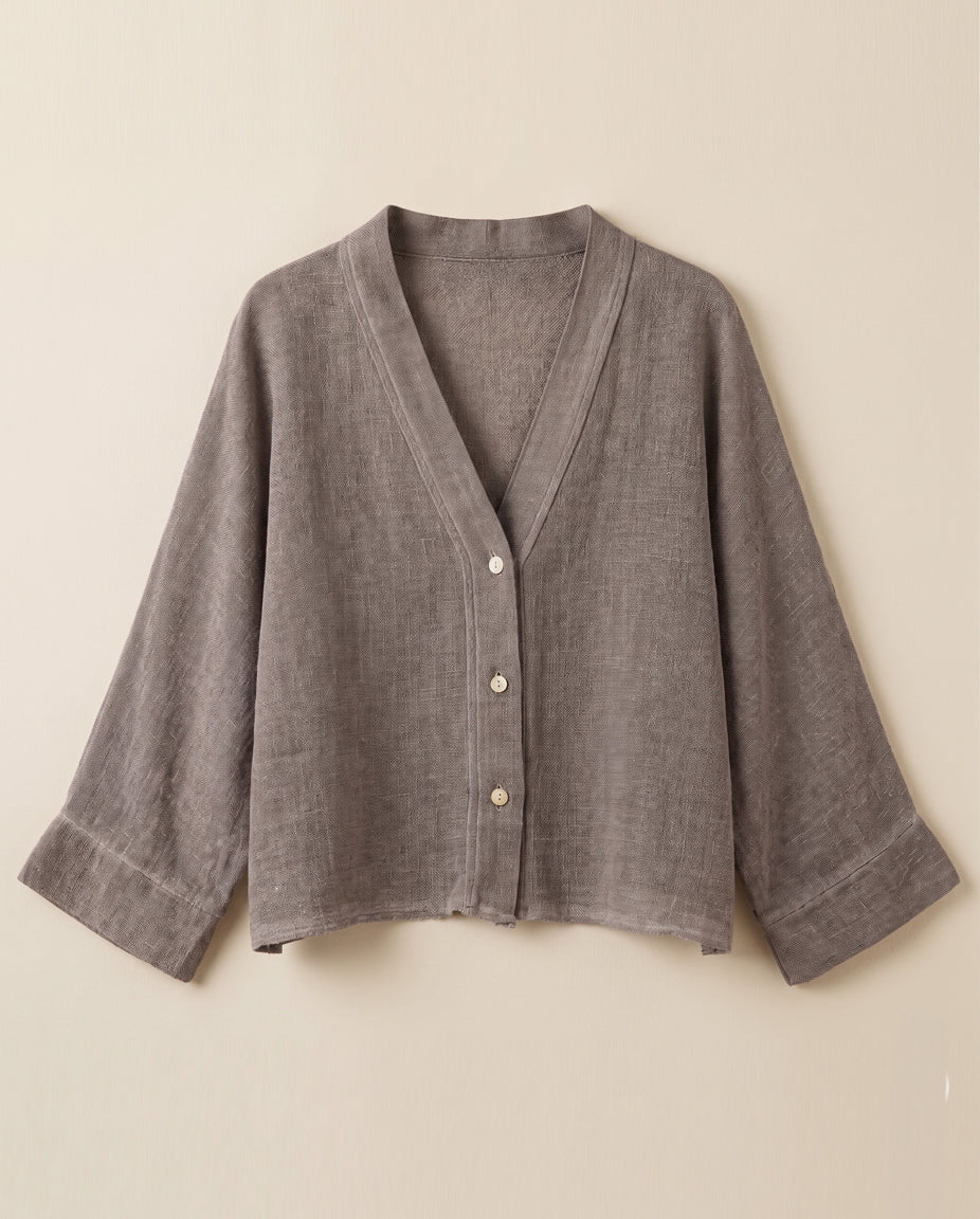 Camisa botones lino