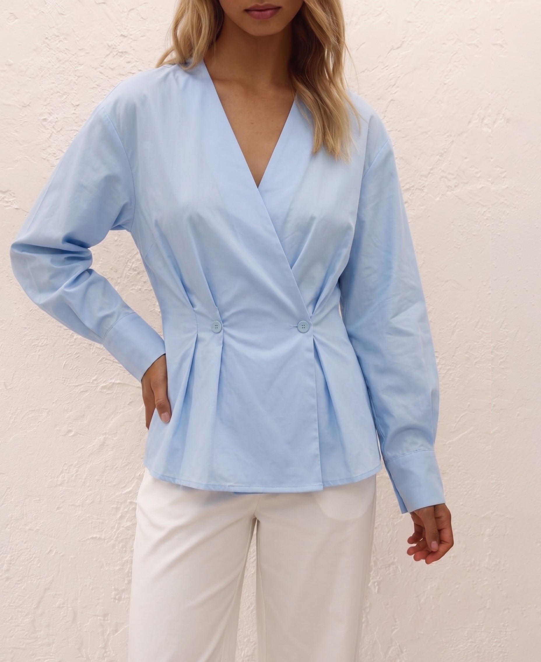 Camisa estructurada pinzas