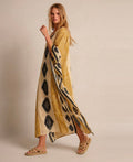 Kaftan mustard and black (PRE-ORDER)