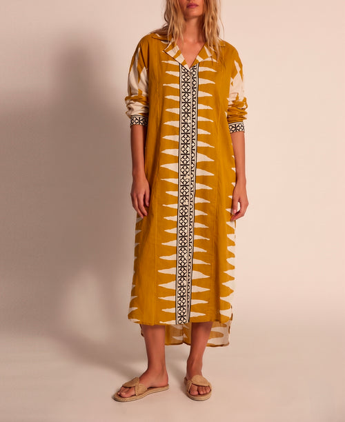 Vestido túnica indio mustard (PRE-ORDER)