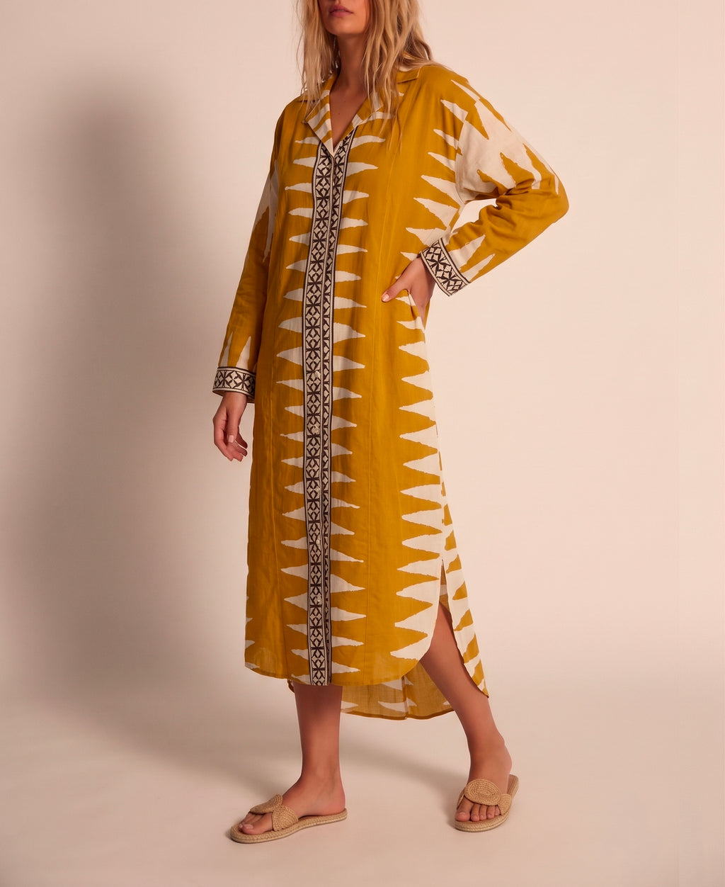 Vestido túnica indio mustard (PRE-ORDER)