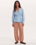 Pantalón cuadros Bombacho orange