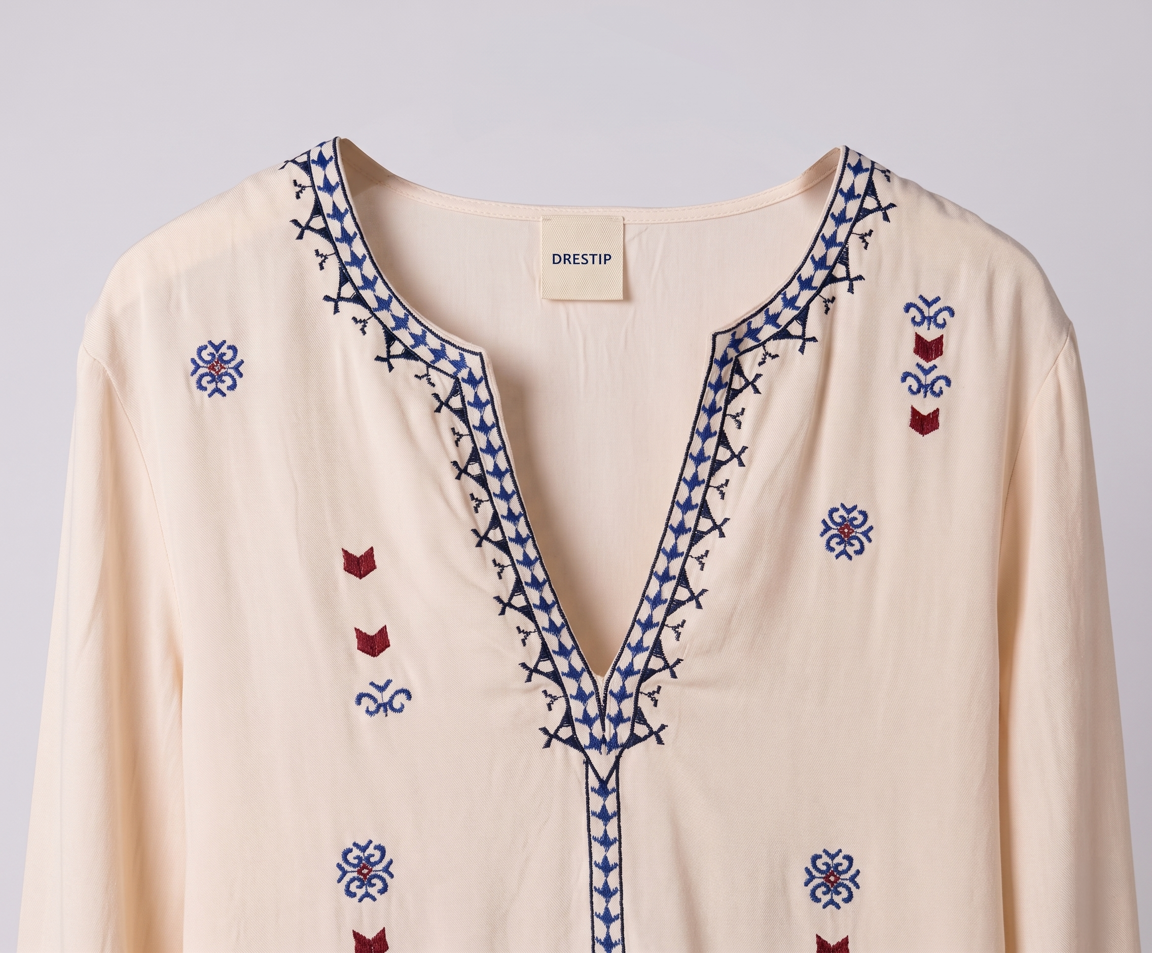 Blusa bordada flecos (PRE-ORDER)