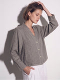 Camisa botones lino