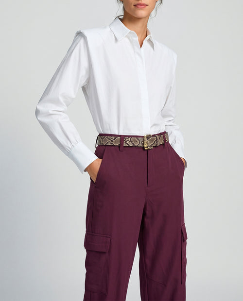 Pantalón city burgundy