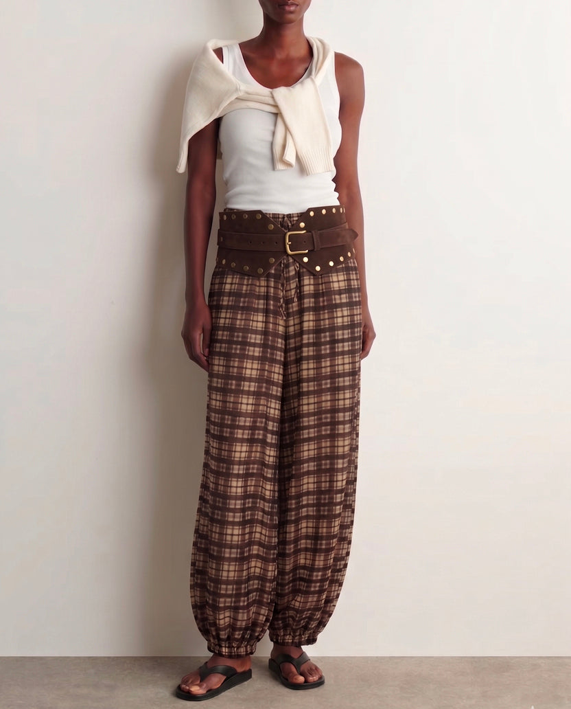 Pantalón cuadros Bombacho
