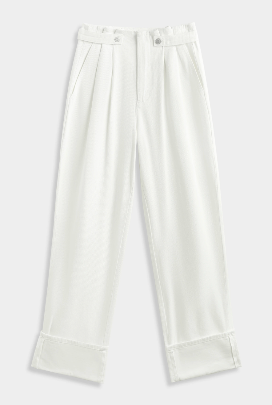 Jeans Blancos tiro alto (PRE-VENTA)