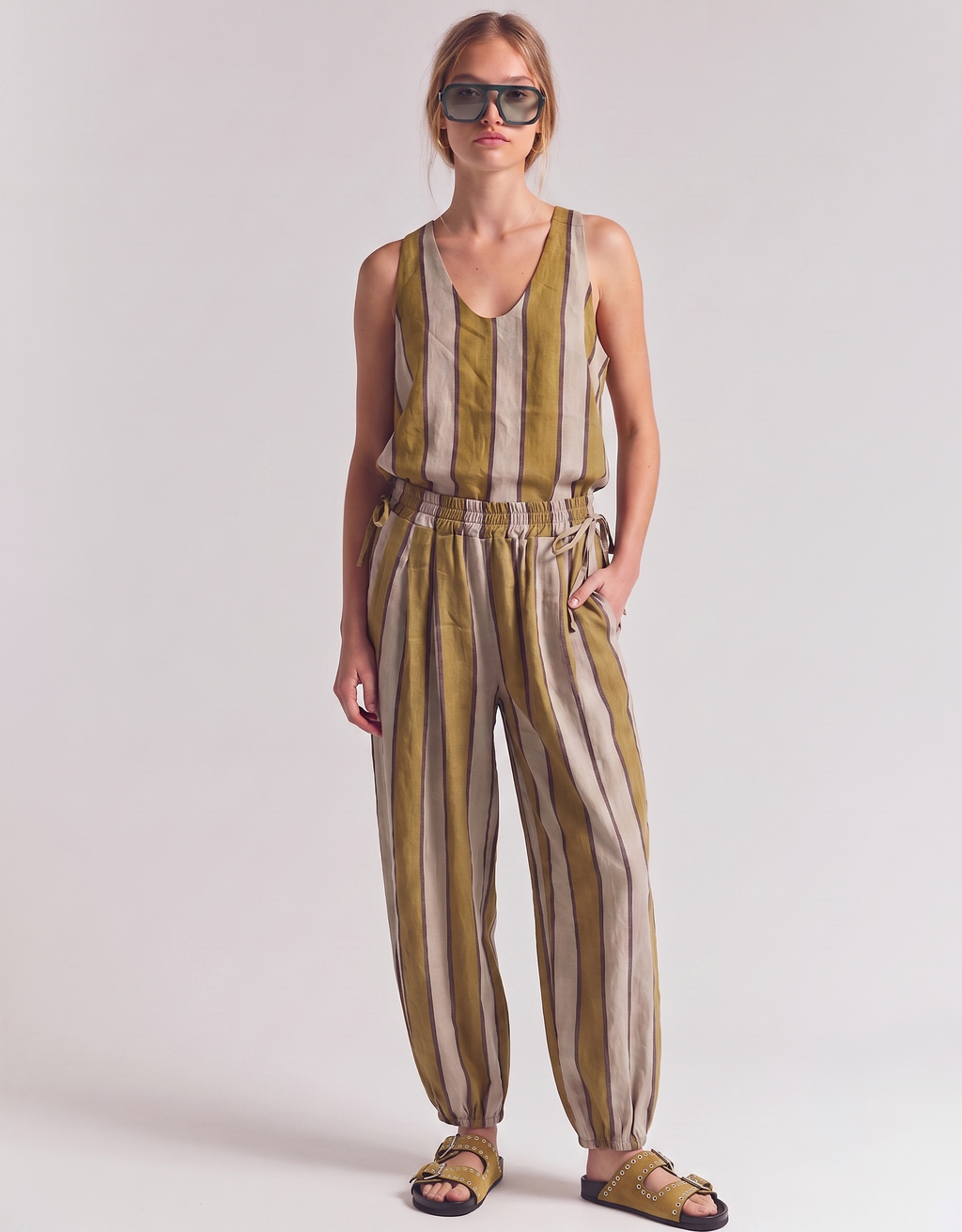 Set Mustard Rayas