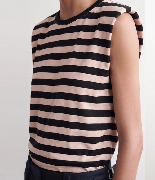 Camiseta rayas hombreras