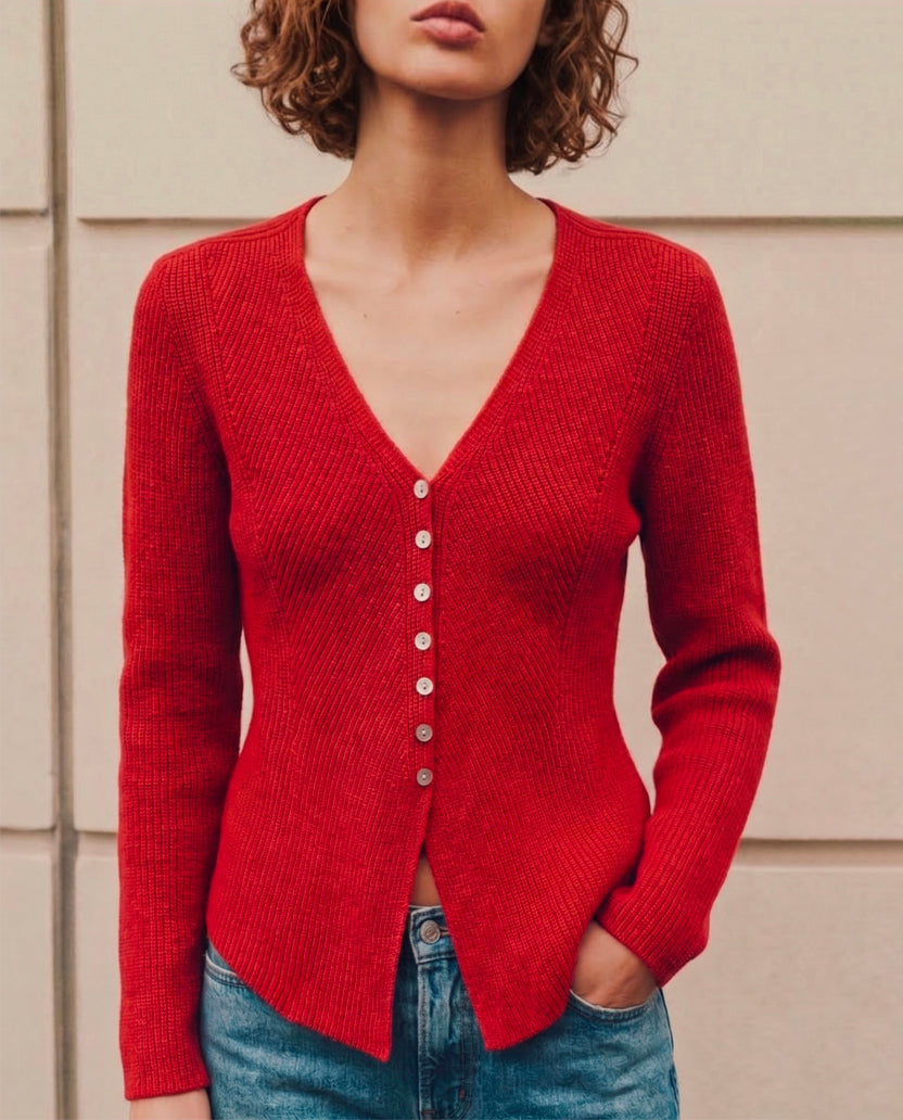 Top rojo botones (PRE-ORDER)