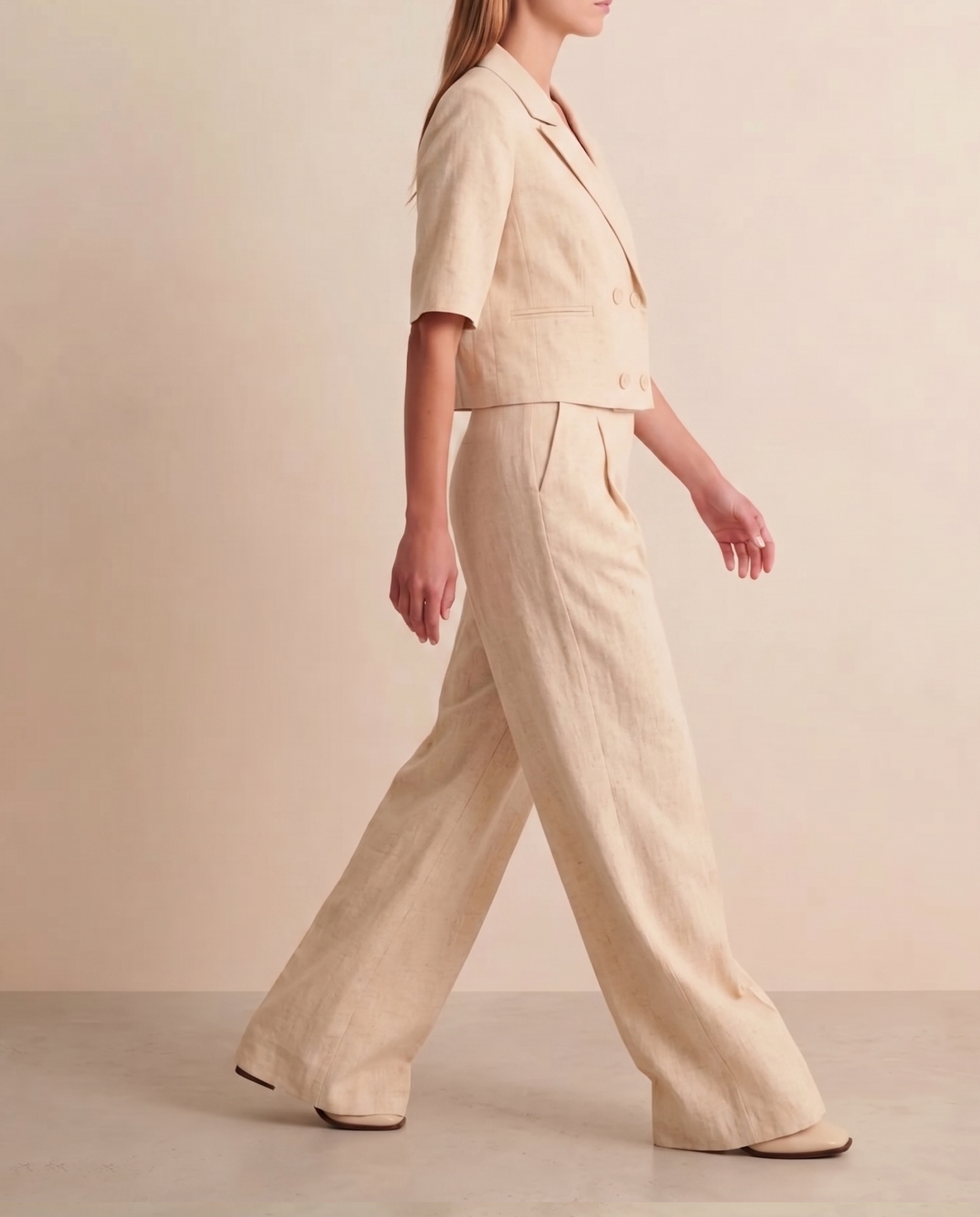 Pantalón lino pinzas (PRE-ORDER)