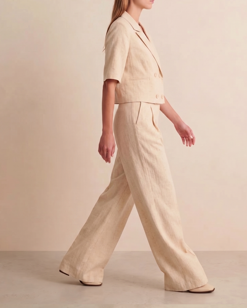 Pantalón lino pinzas (PRE-ORDER)