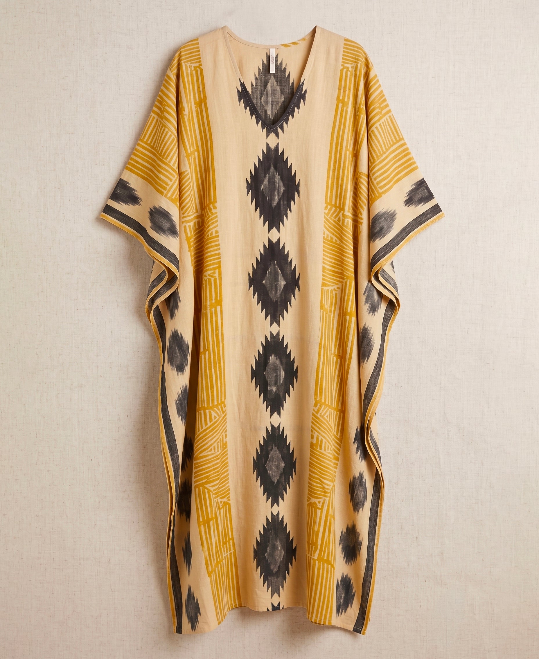Kaftan mustard and black